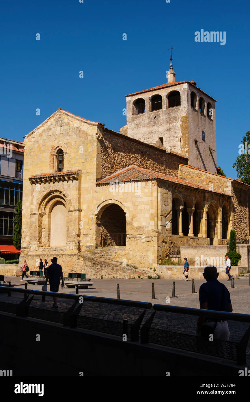 Église romane de San Clemente, Segovia ville. Castilla León, Espagne Europe Banque D'Images