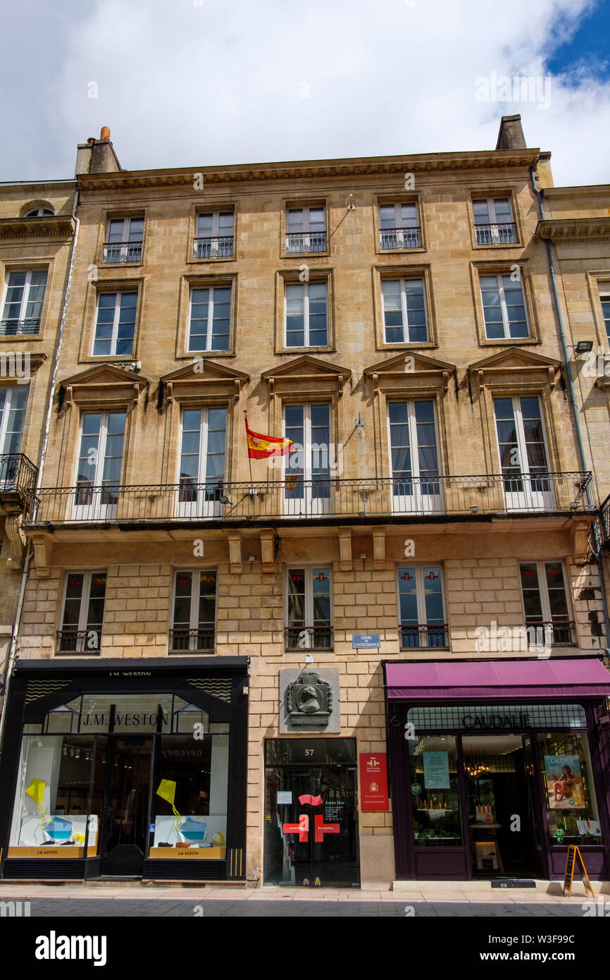 Maison où le célèbre peintre espagnol Francisco Goya a vécu pendant son expatriation. Bordeaux, Gironde. Région Aquitaine. France Europe Banque D'Images