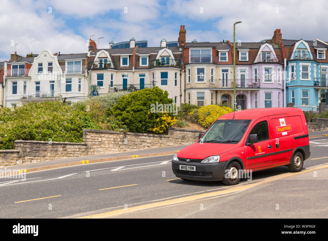 Royal Mail poster van s'est arrêté à Boscombe Bournemouth, Dorset, UK en Juillet Banque D'Images