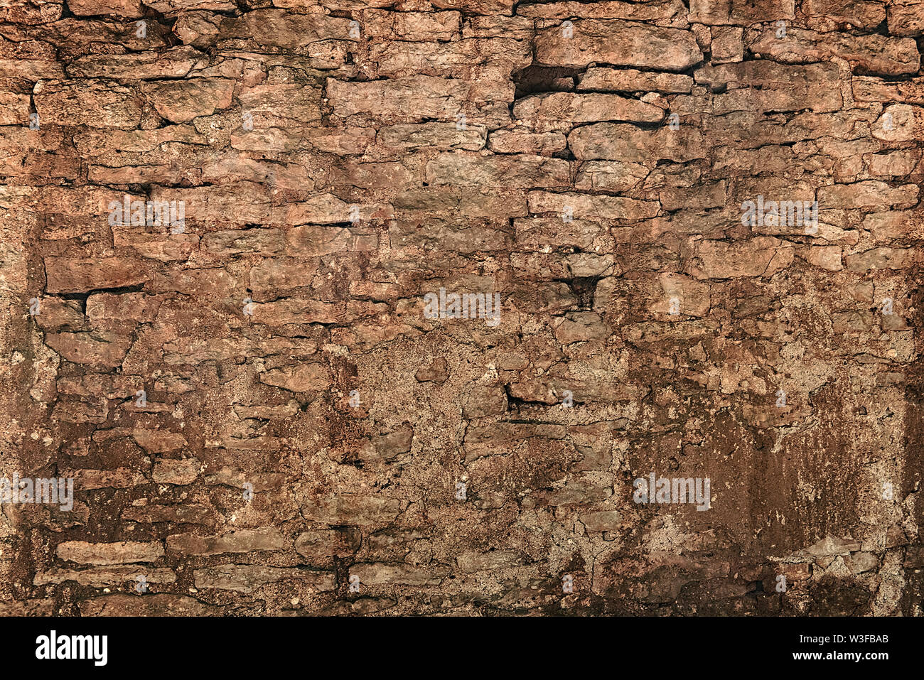 Old Stone mur vide en arrière-plan Banque D'Images