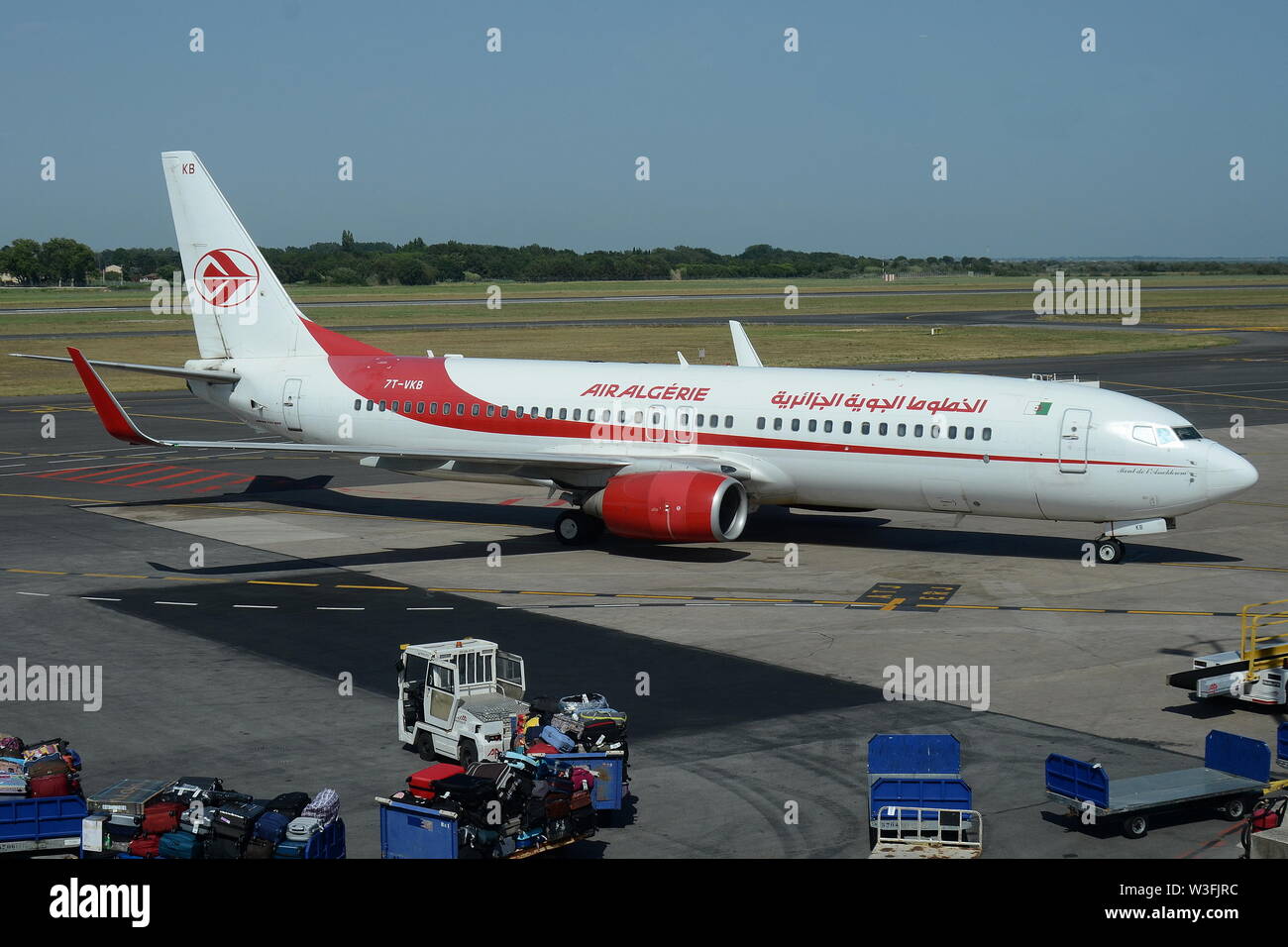 BOEING 737-800 D'AIR ALGÉRIE(W) 7T-VKB. Banque D'Images