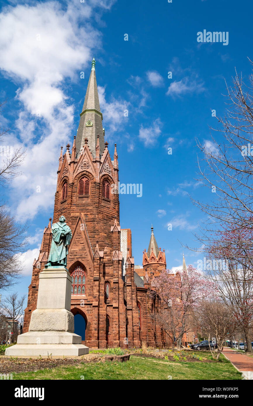 Luther Place Memorial Church à Washington DC autour de Logan Circle Banque D'Images