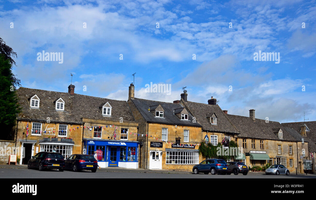 Stow-on-the-Wold, Gloucestershire, Angleterre, Royaume-Uni. Un village de la région des Cotswolds. Banque D'Images