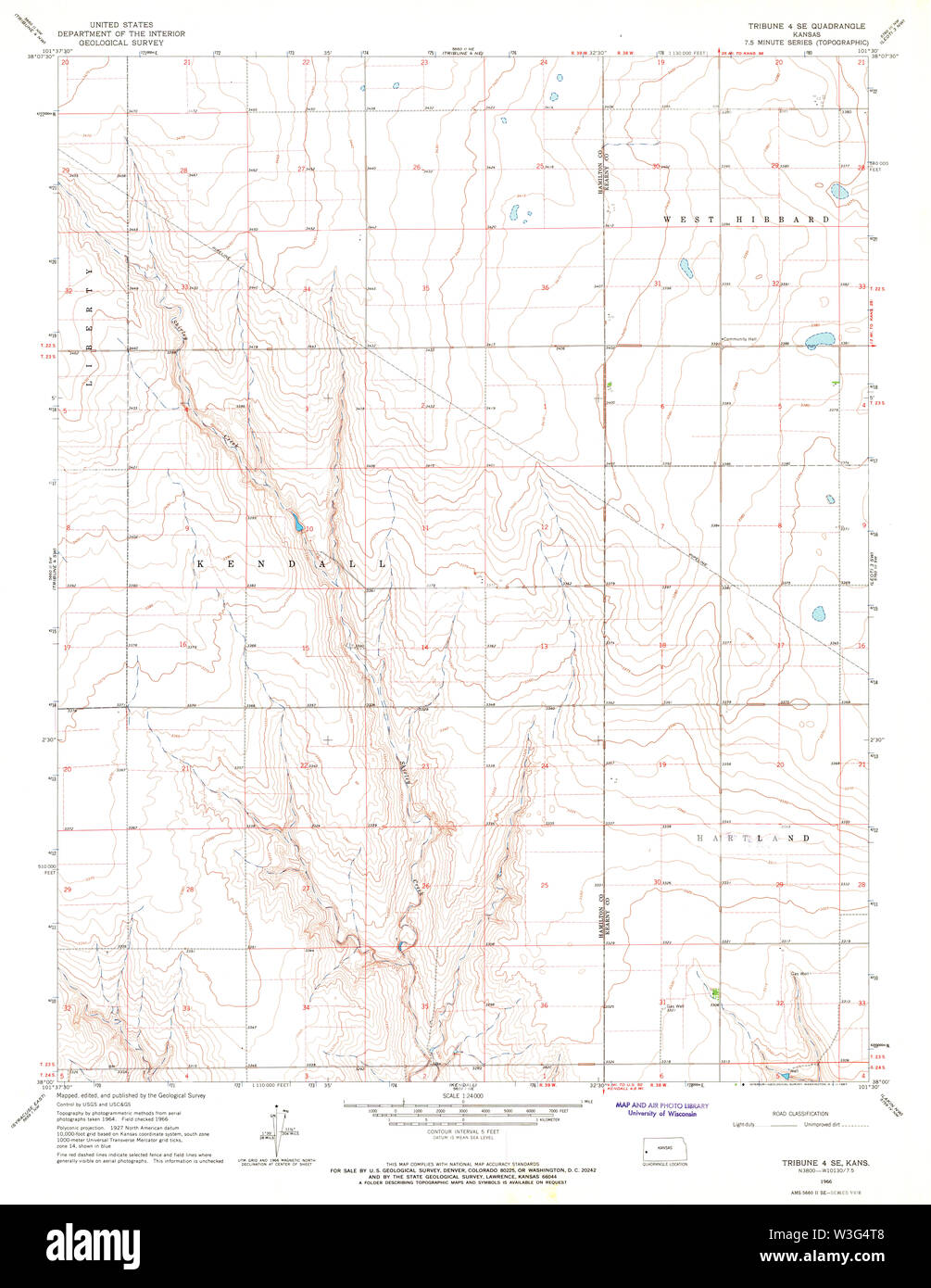 Carte du kansas tribune Banque de photographies et d’images à haute
