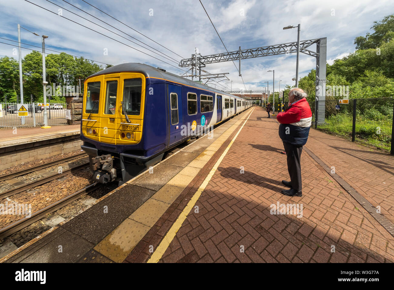 Métro Merseyrail est partiellement un réseau de trains de banlieue et de la société d'exploitation servant de Liverpool et de la région environnante de la ville de Liverpool Banque D'Images