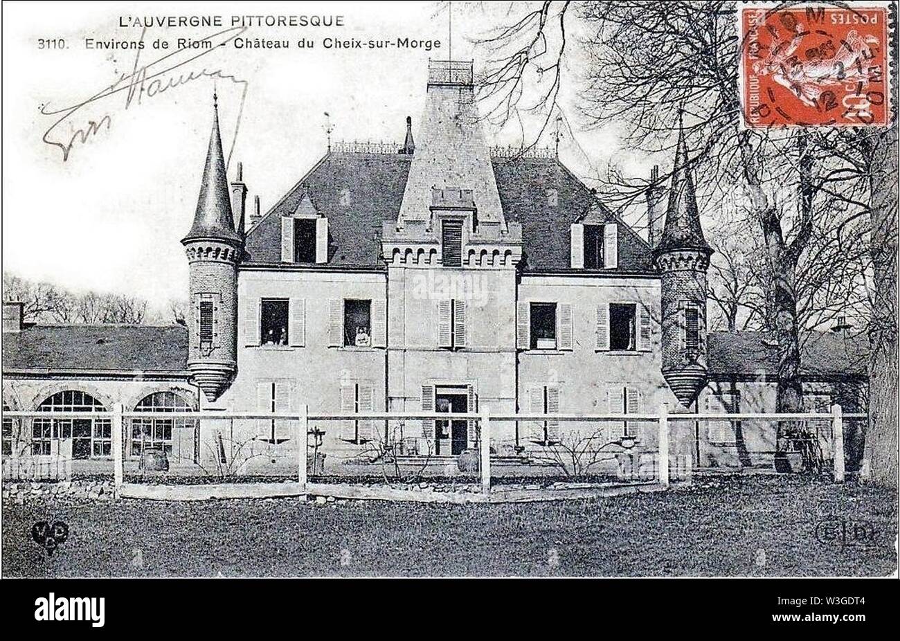 Château de Cheix-sur-Morge. Banque D'Images