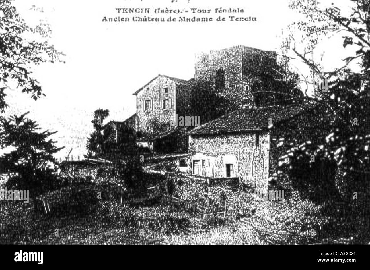 Château de Claudine Guérin de Tencin Tencin. Banque D'Images