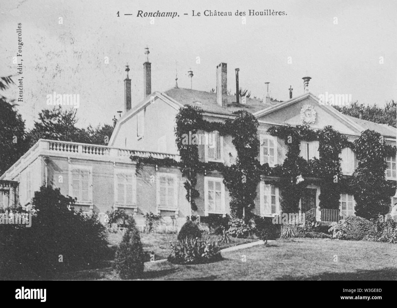 Château de la Houillère-début XXe. Banque D'Images