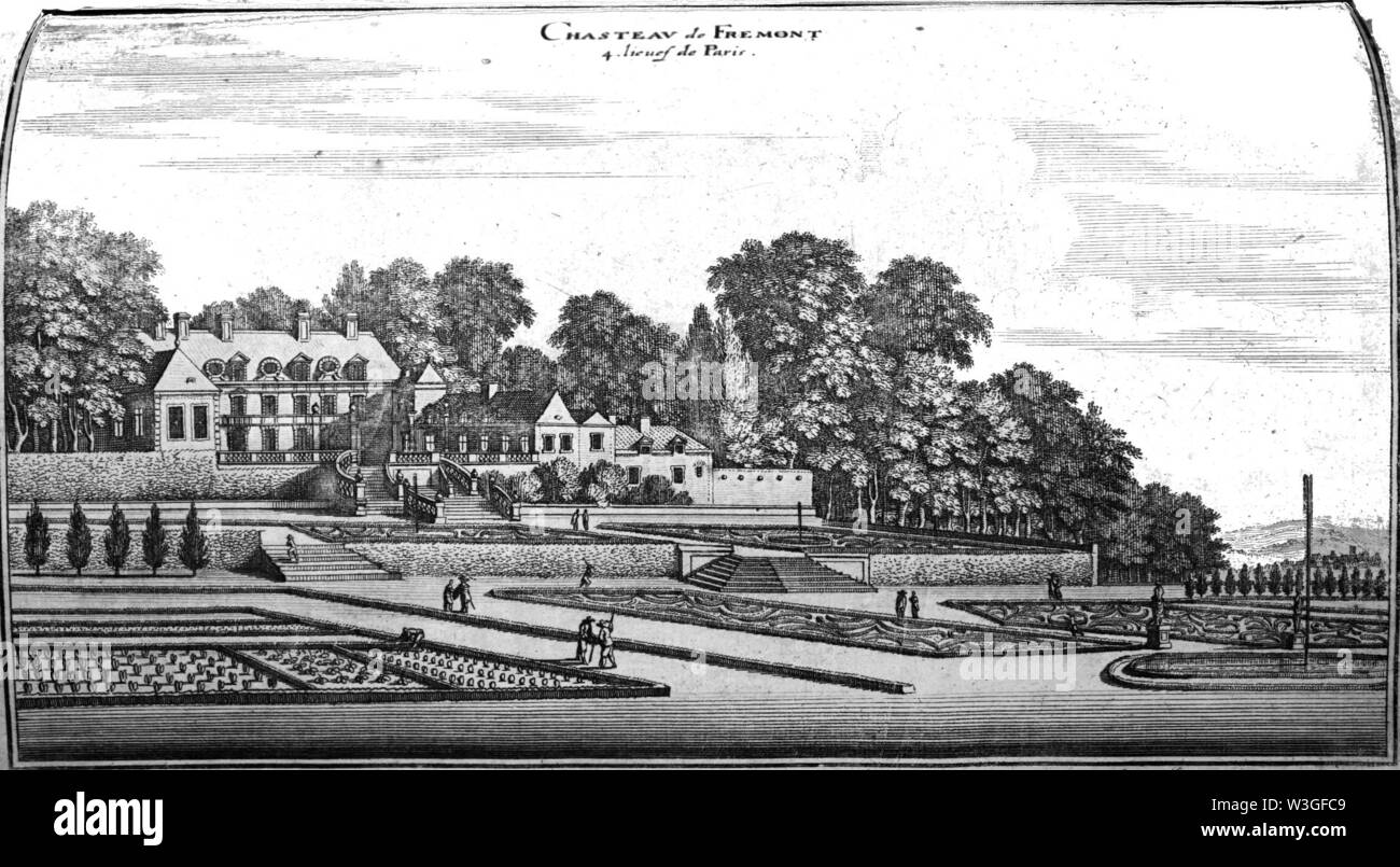 Château Fremont 1657 Zeiller 03786. Banque D'Images