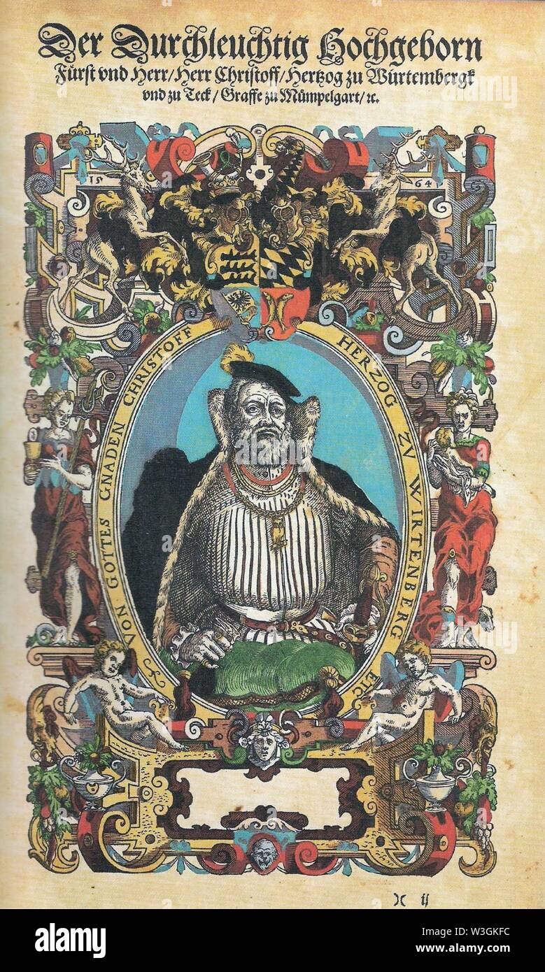 Christoph von Württemberg 1564 (UN54-06). Banque D'Images