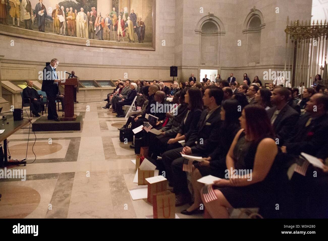 Cérémonie de citoyenneté Banque D'Images