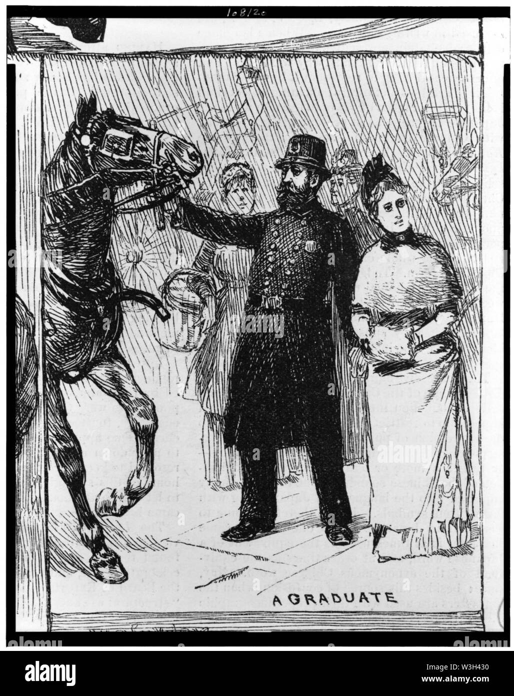 L'examen du Service civil pour la police de New York. Diplômé - W.P. Snyder. Banque D'Images