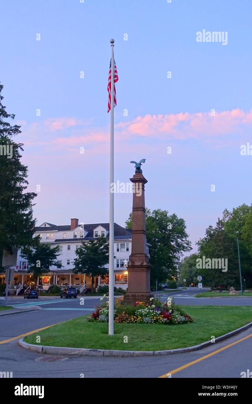 Civil War Memorial - Stockbridge, Massachusetts - Banque D'Images