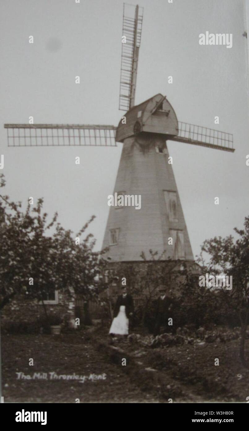 Clare's Mill, Forstal Throwley. Banque D'Images