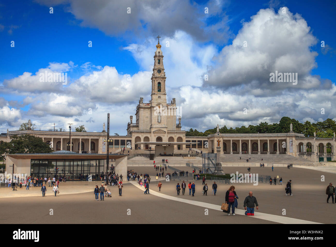 Le sanctuaire de Notre-Dame de Fátima Banque D'Images