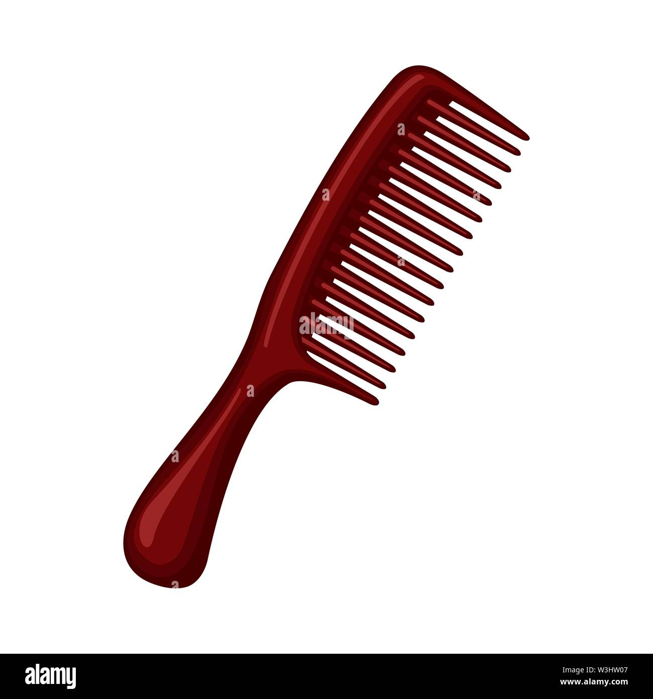 Cartoon brown comb Illustration de Vecteur