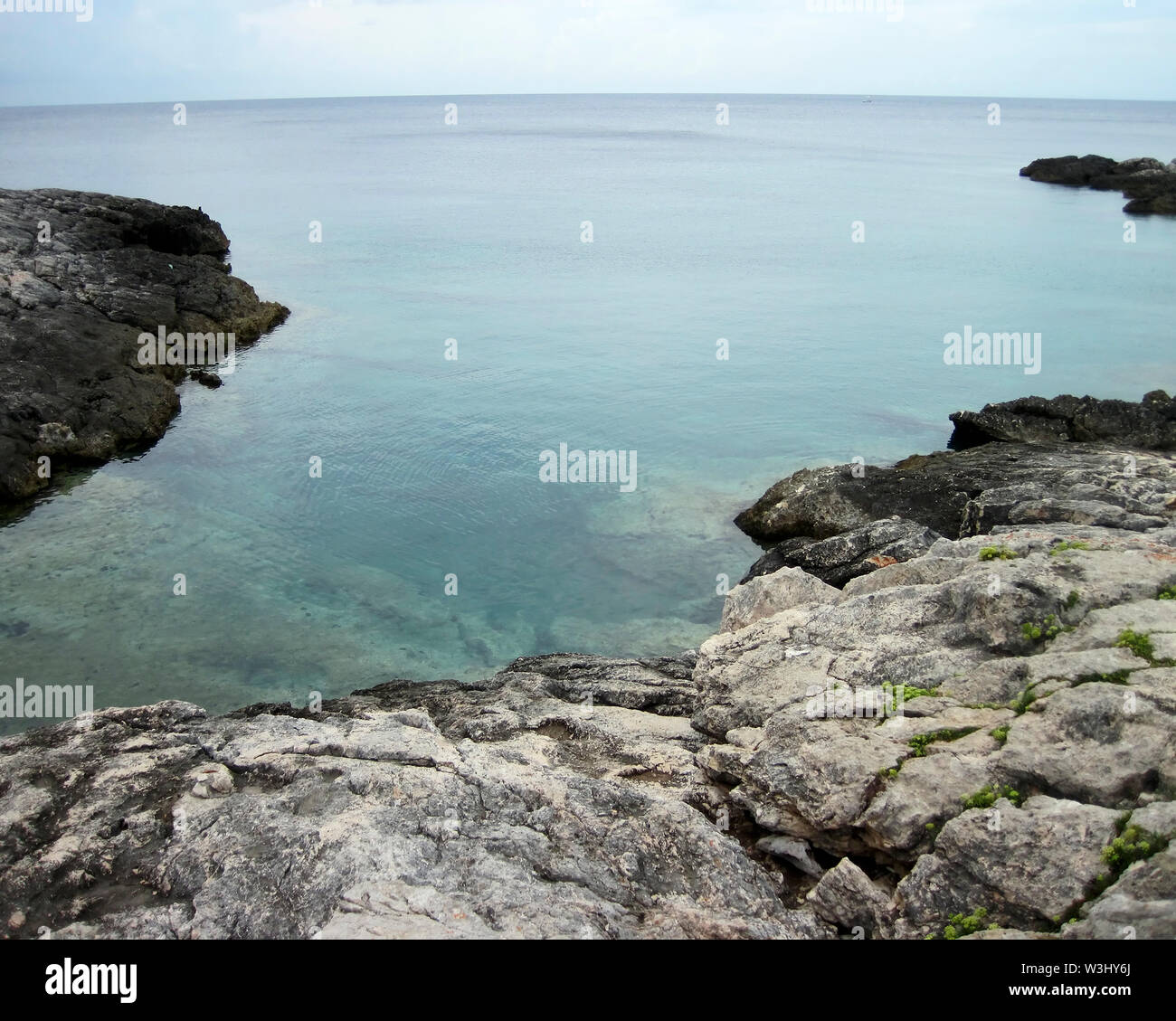 Les îles sont situées dans l'archipel appelé îles Tremiti dans la mer Tyrrhénienne au sud de l'Italie Banque D'Images