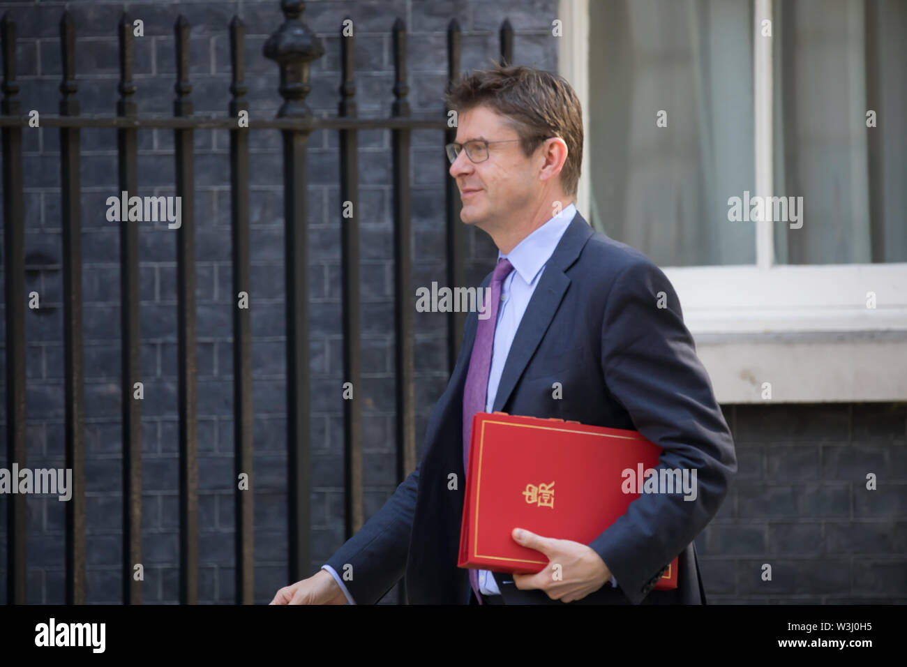 Londres, Royaume-Uni. 16 juillet, 2019. Secrétaire d'État pour les affaires, l'énergie et de stratégie industrielle La Rt député Greg Clark MP arrive pour la réunion hebdomadaire du cabinet au 10 Downing Street, Londres, qui sera peut-être un final de Theresa comme premier ministre. Credit : Keith Larby/Alamy Live News Banque D'Images