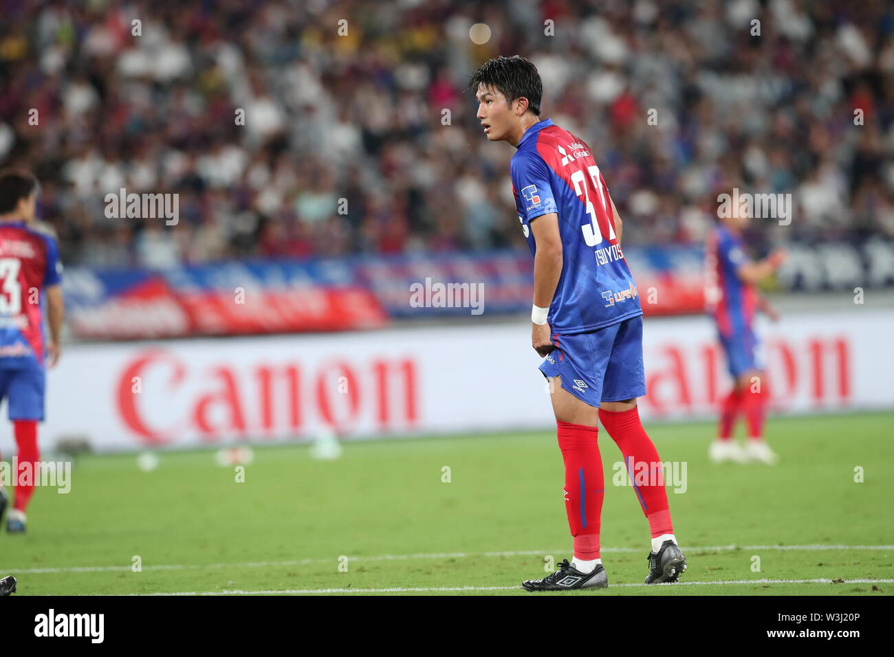 Tokyo, Japon. 14 juillet, 2019. FC Tokyo's Tsuyoshi Watanabe au cours de la J1 2019 football match Ligue entre FC Tokyo 0-3 Kawasaki frontale au Ajinomoto Stadium à Tokyo, Japon, Juillet 14, 2019. Credit : AFLO/Alamy Live News Banque D'Images