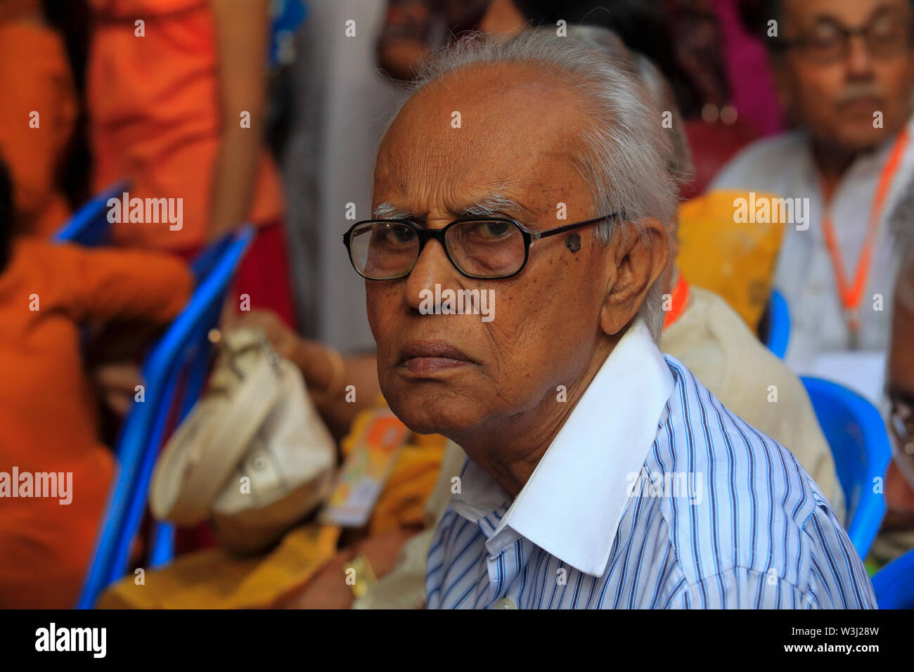 Rafiq Ahmed (né le 12 septembre 1929) est un activiste du mouvement langue bangladaise, écrivain et chercheur sur Rabindranath Tagore et sa littérature. Il Banque D'Images