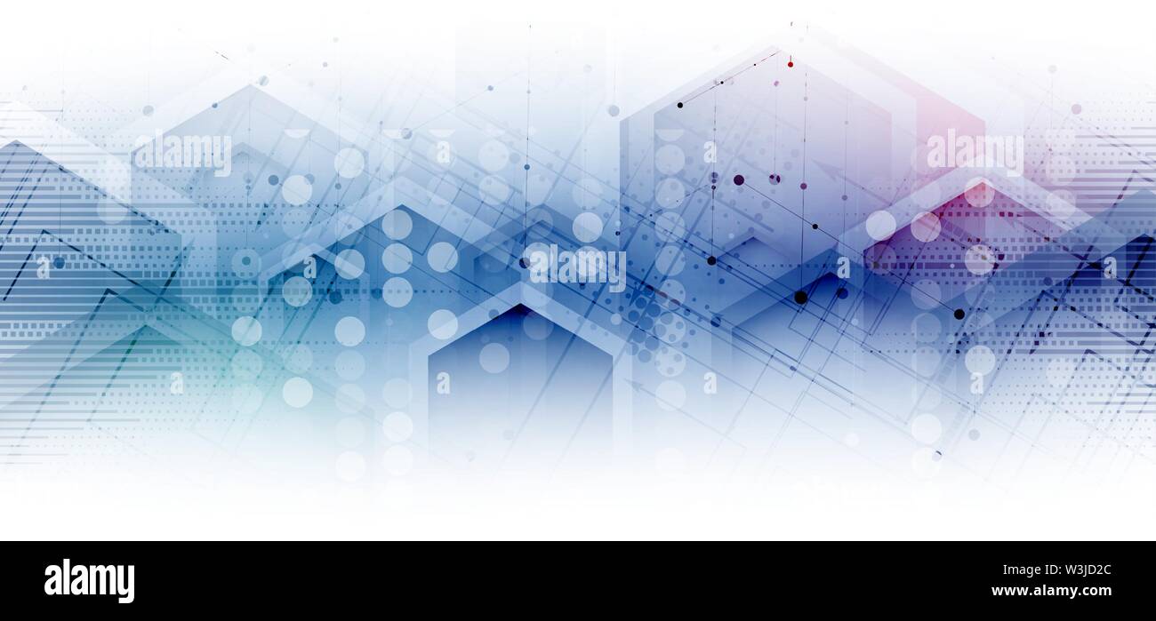 Résumé Contexte hexagonal. Technology conception poligonal. Le minimalisme futuriste numérique. Vector Illustration de Vecteur