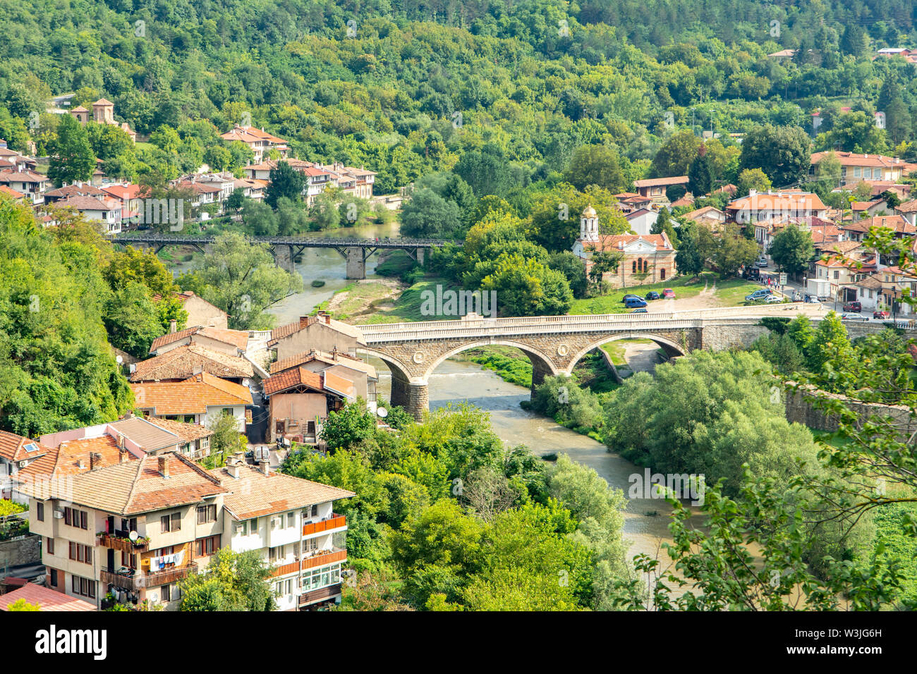 Vladishki Bridge, Veliko Tarnovo, Bulgarie Banque D'Images