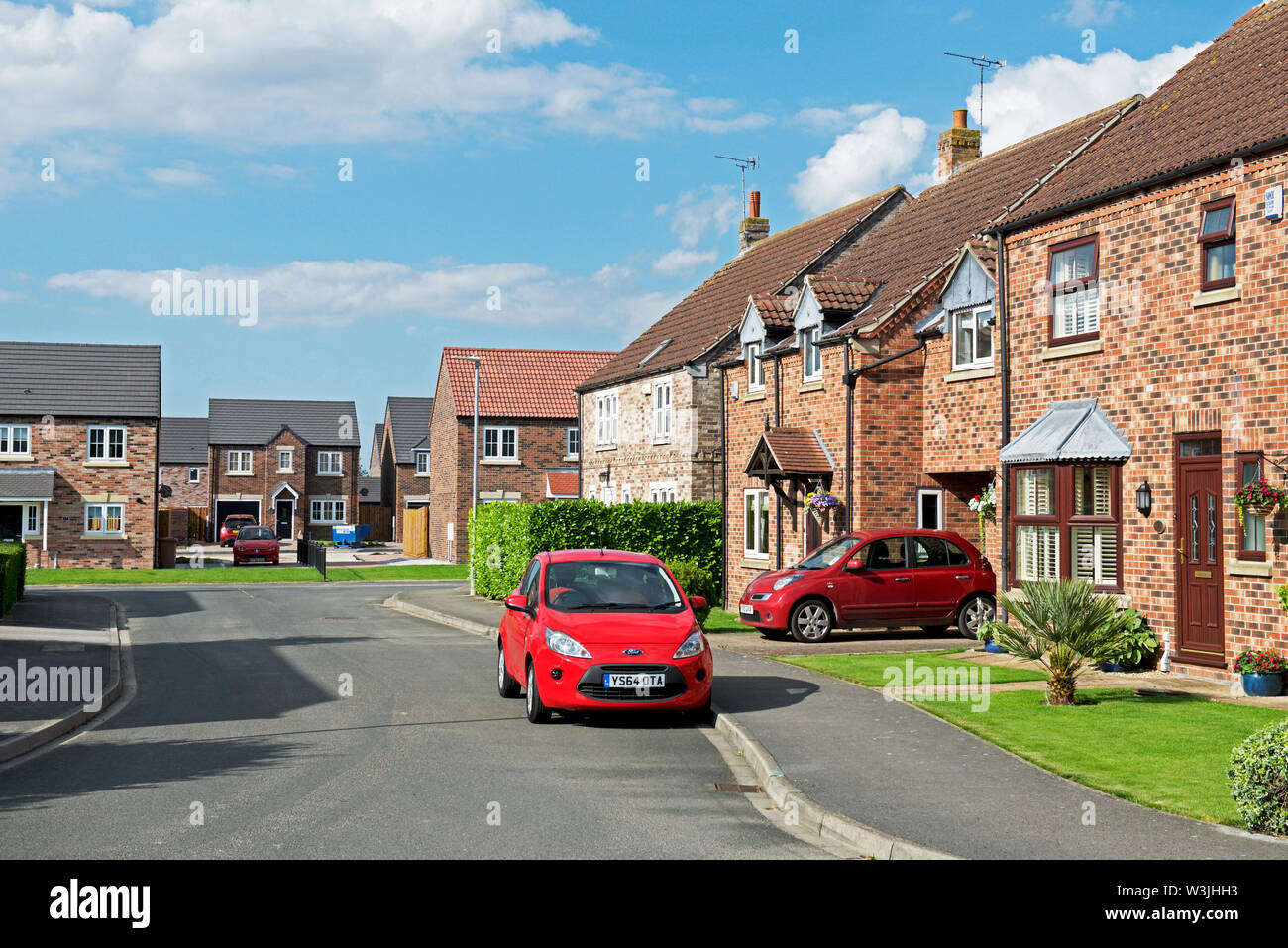 Imperial Gardens, un nouveau lotissement de Bellway constructeurs, Howden, East Yorkshire, England UK Banque D'Images