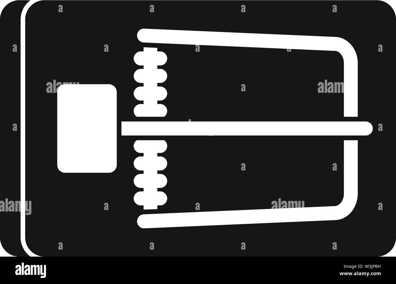 Piège à Souris en bois. Simple illustration de piège à souris bois icône vecteur pour la conception web isolé sur fond blanc Illustration de Vecteur