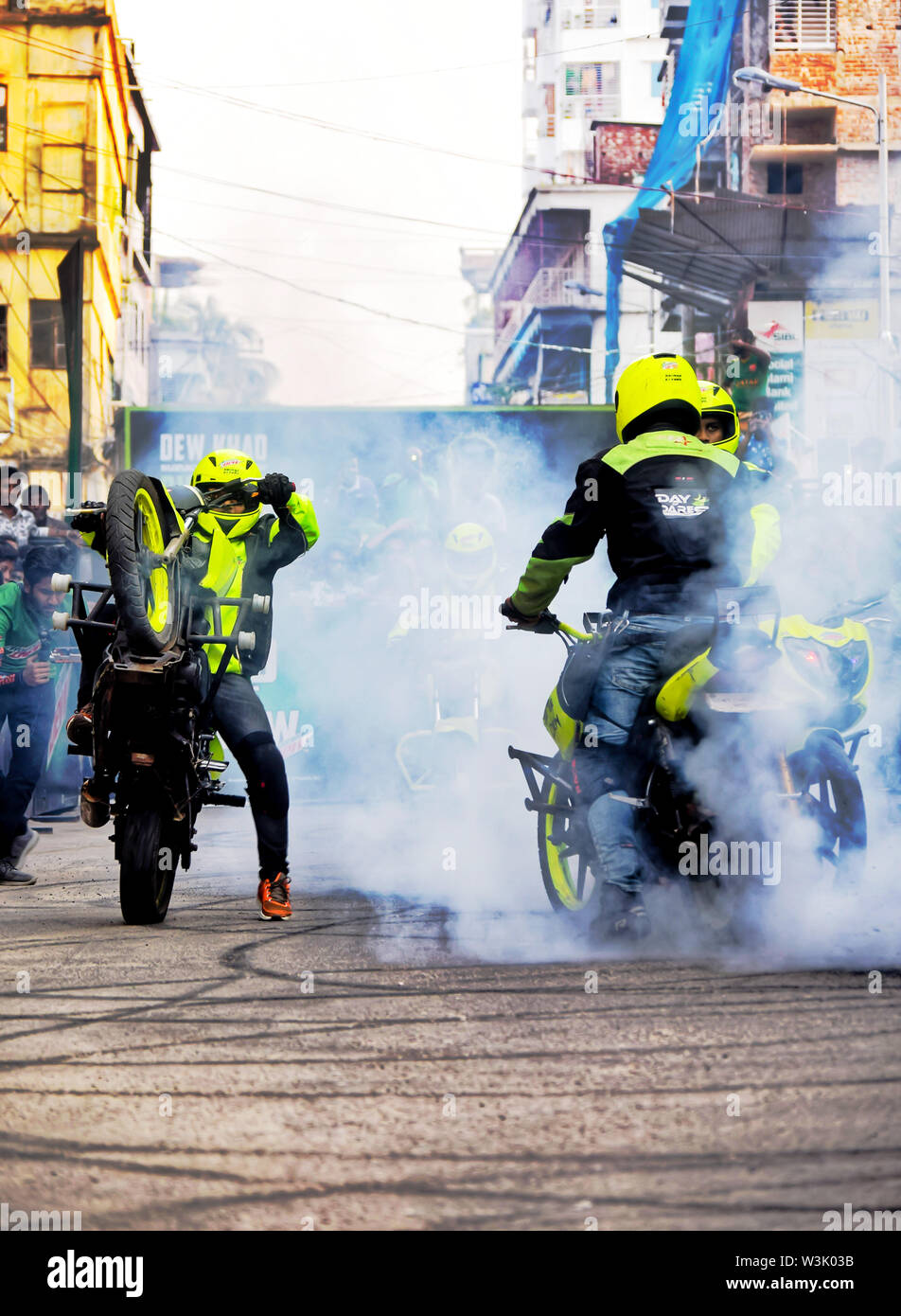 Hd photo de stunt Bike Banque D'Images