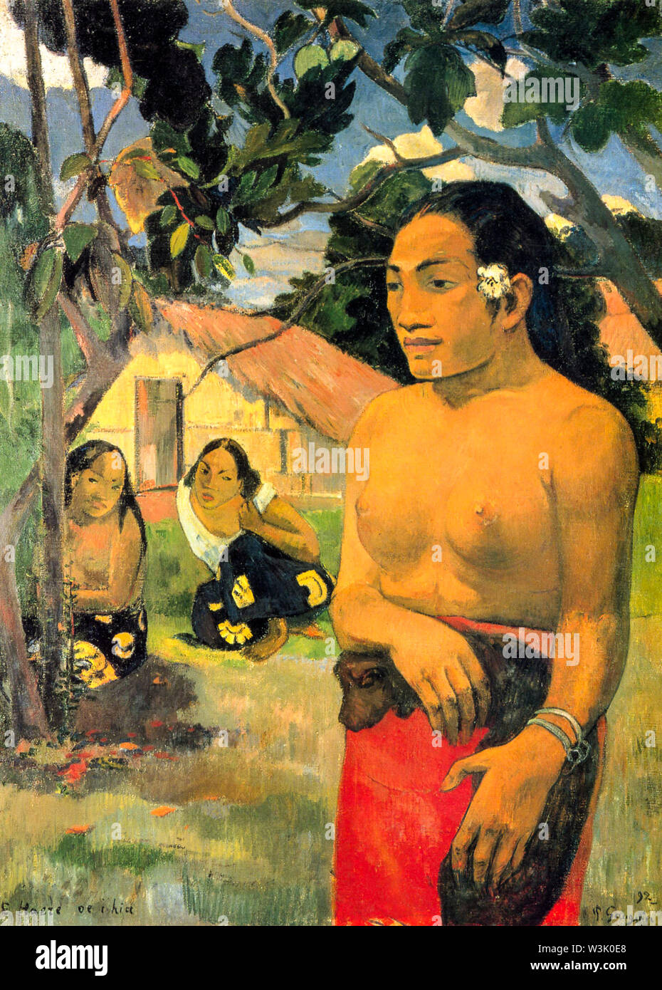 Paul Gauguin, où allez-vous ?, peinture, 1892 Banque D'Images