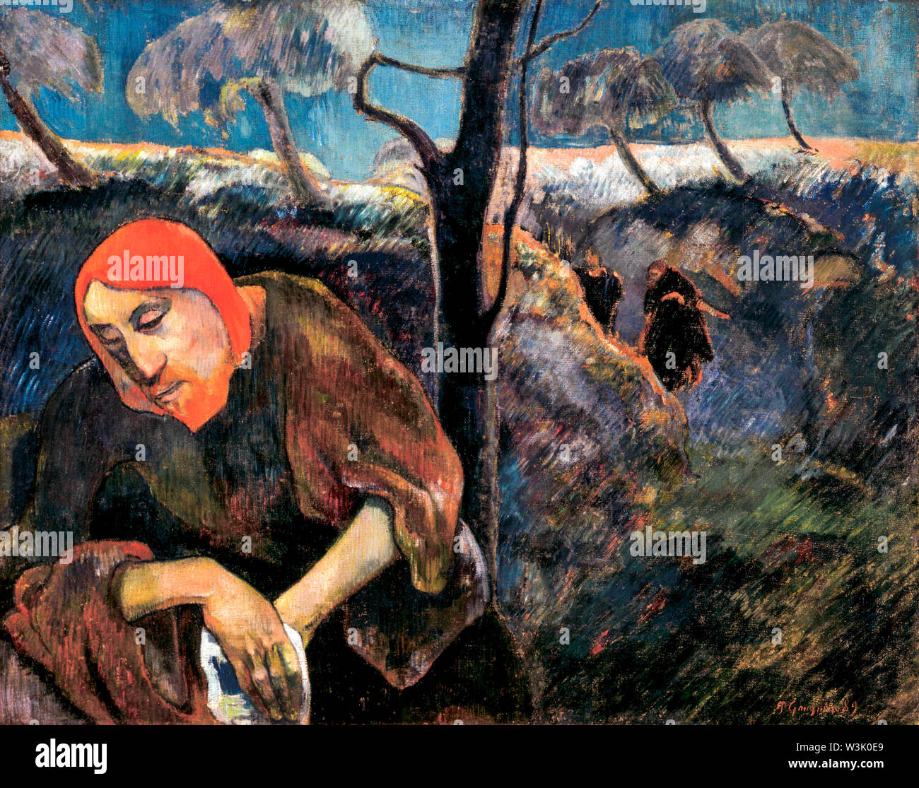 Paul Gauguin, le Christ au Jardin des Oliviers, peinture, 1889 Banque D'Images