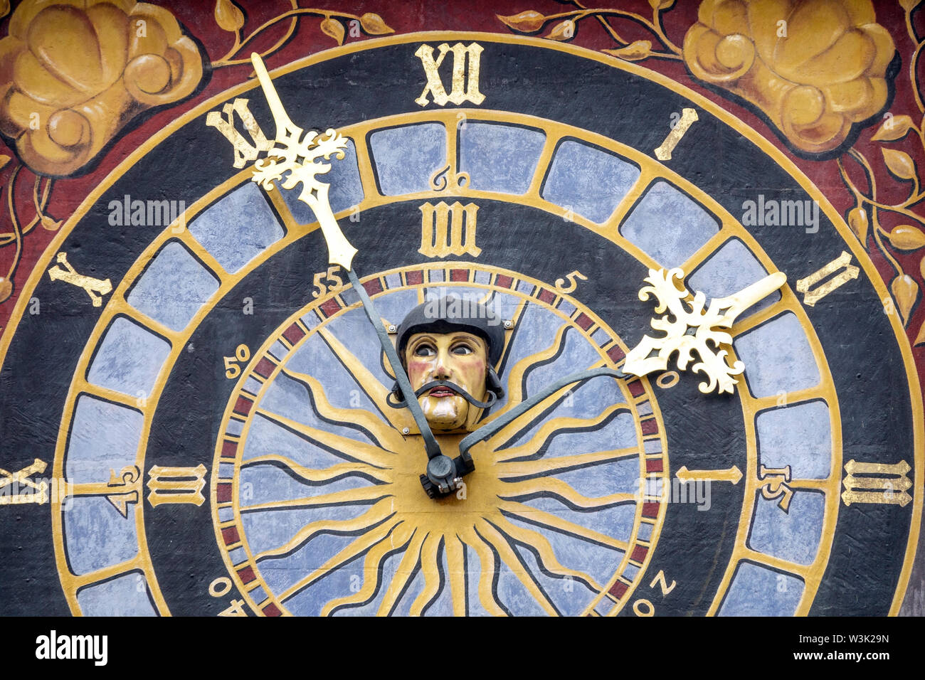 Allemagne horloge astronomique Goerlitz Allemagne horloge Old Town Hall, grandes horloges Banque D'Images