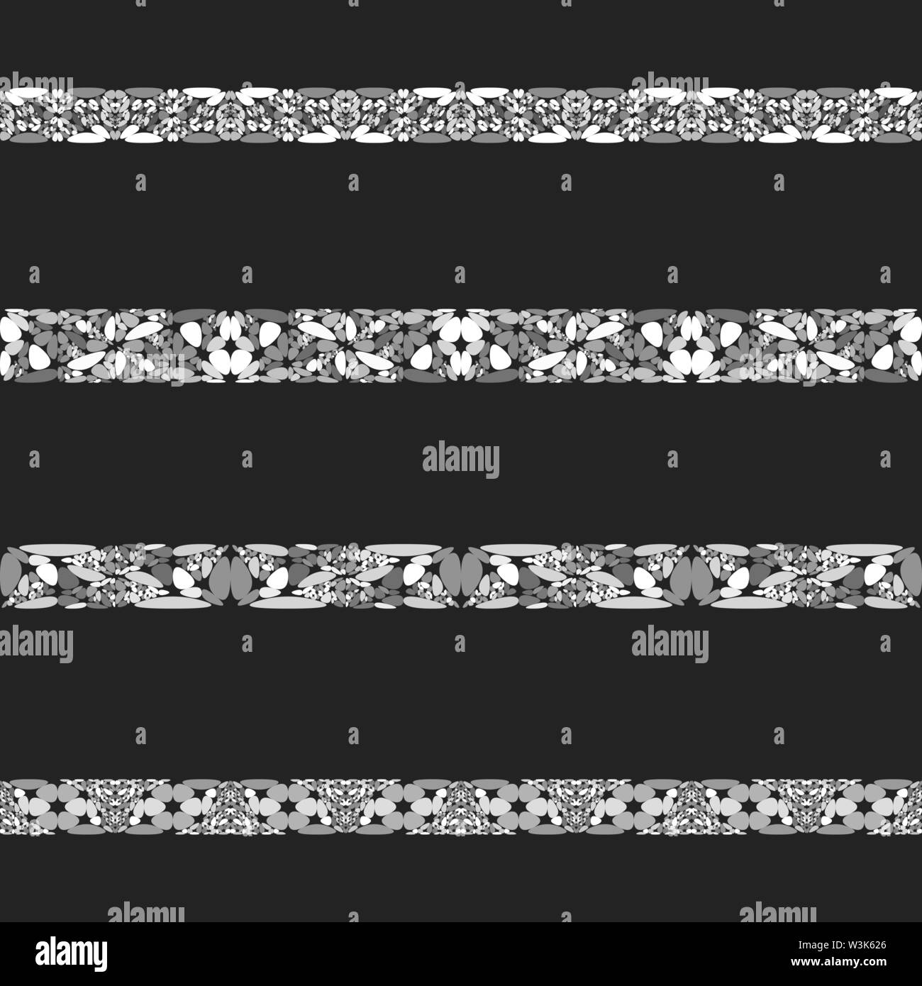 Ligne de séparation de la mosaïque de Pierre Gravel - ensemble des éléments de conception de scénario Illustration de Vecteur