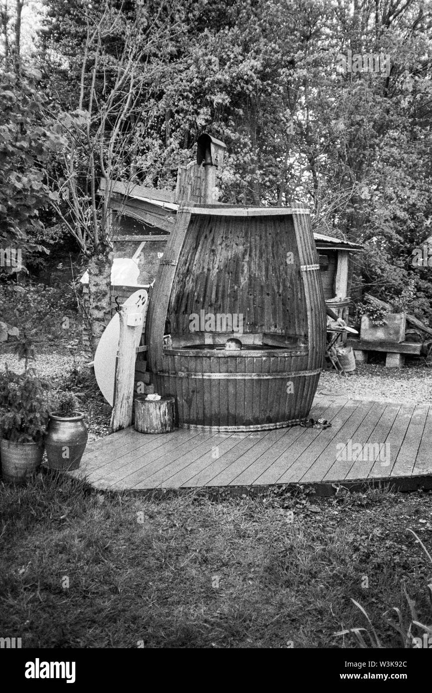 Dans les bois d'un bain à remous, Medstead, Hampshire, Angleterre, Royaume-Uni. Banque D'Images