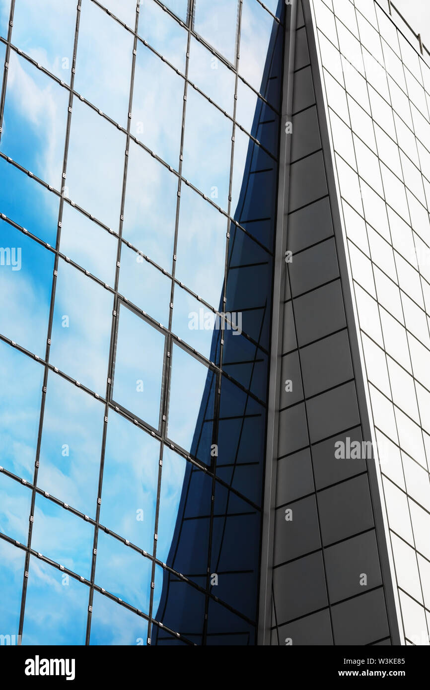 Fragment abstrait de l'architecture moderne. Concept d'architecture industrielle. Banque D'Images