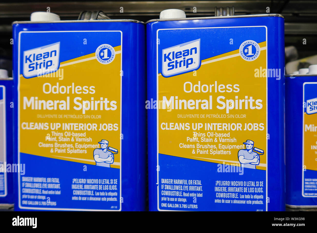 Dans l'écran Home Depot, NEW YORK Banque D'Images