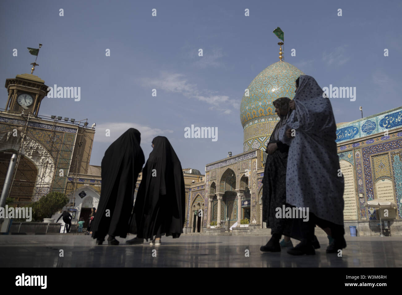 16 juillet 2019 - Shahre-Ray, Téhéran, Iran - les musulmans chiites dans le sanctuaire d'Abdol-Azim Shah Rey, Téhéran, Iran. Credit : Rouzbeh Fouladi/ZUMA/Alamy Fil Live News Banque D'Images