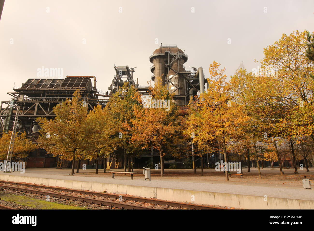 Altes Stahlwerk im Landschaftspark Duisburg Nord Banque D'Images