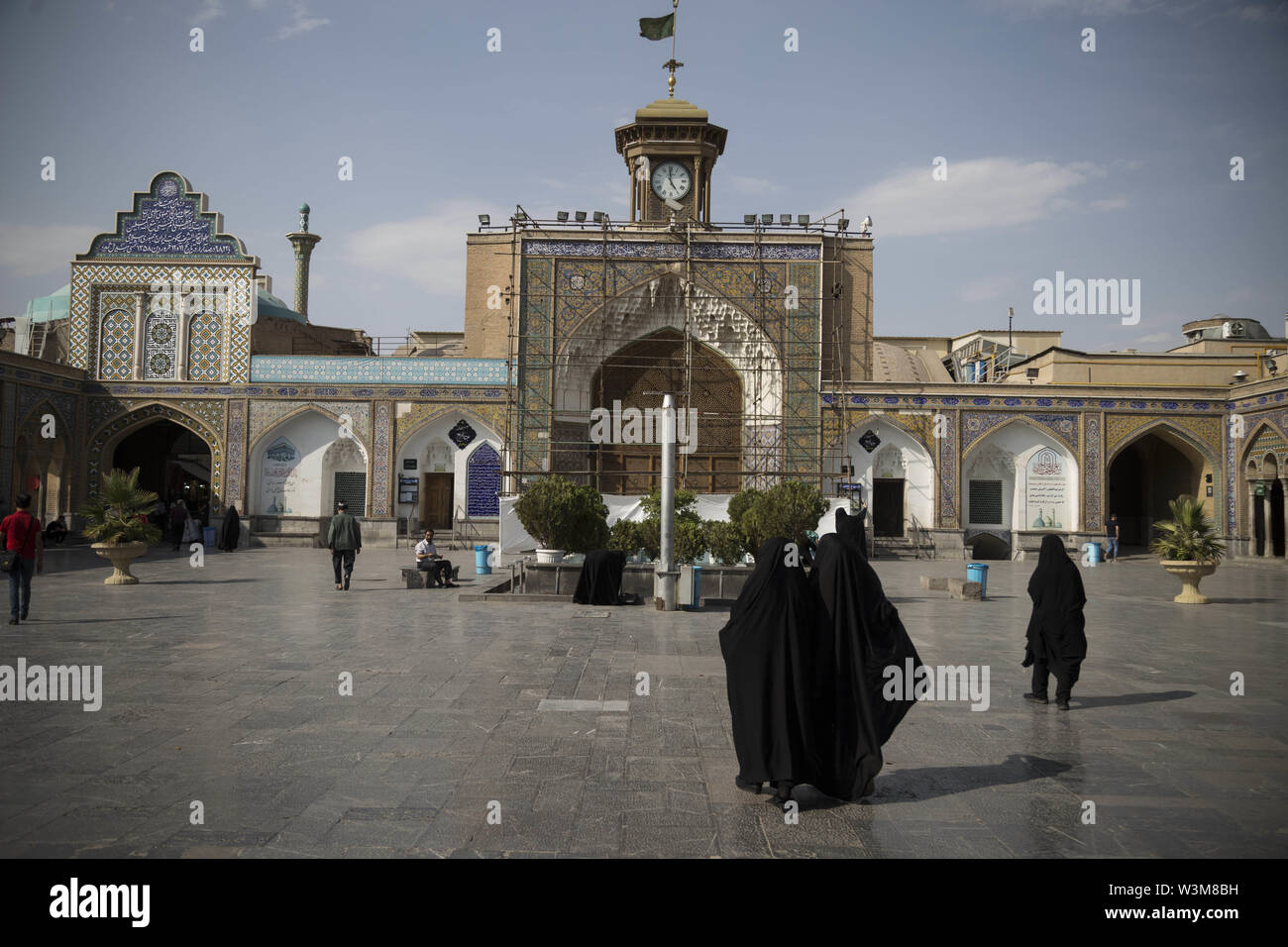 16 juillet 2019 - Shahre-Ray, Téhéran, Iran - les musulmans chiites dans le sanctuaire d'Abdol-Azim Shah Rey, Téhéran, Iran. Credit : Rouzbeh Fouladi/ZUMA/Alamy Fil Live News Banque D'Images