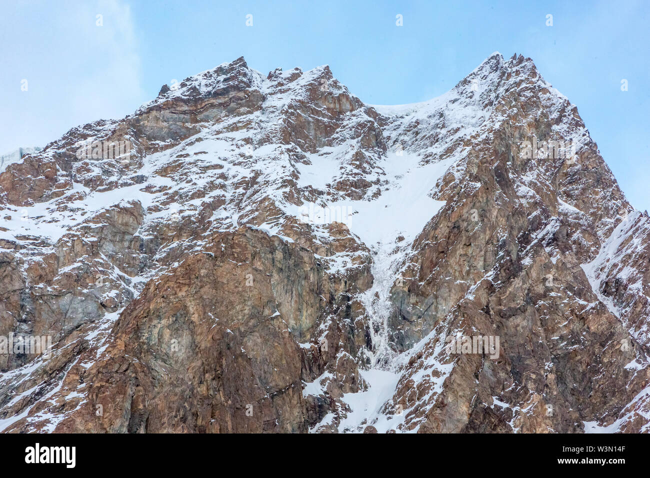 K2 pic de montagne, deuxième plus haute montagne au monde, K2 trek, Pakistan, Asie Banque D'Images