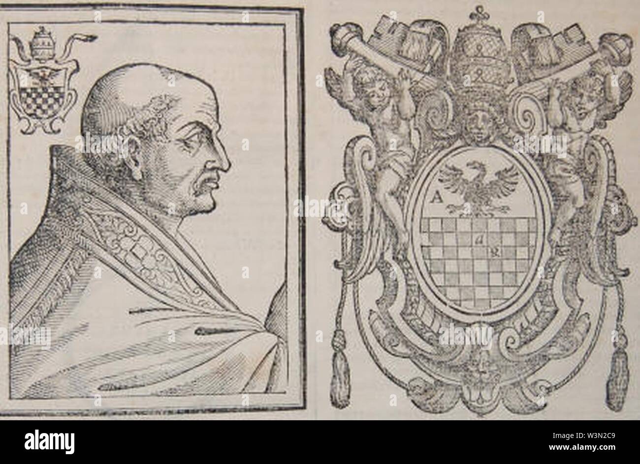 Clemens III. face manteau. Banque D'Images
