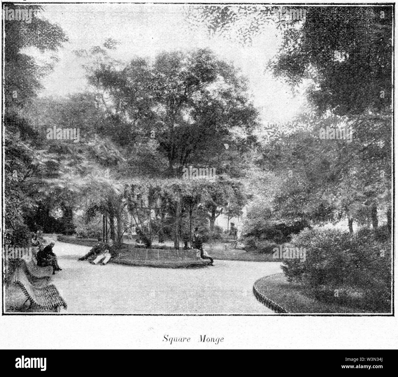 Clément Maurice Paris en plein air, BUC, 1897,122 Square Monge. Banque D'Images