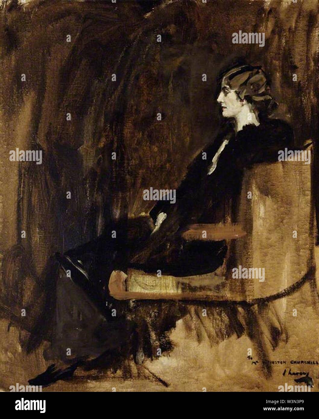 Ogilvy Clémentine Hozier (1885-1977), plus tard Baronne Churchill (38575925961). Banque D'Images