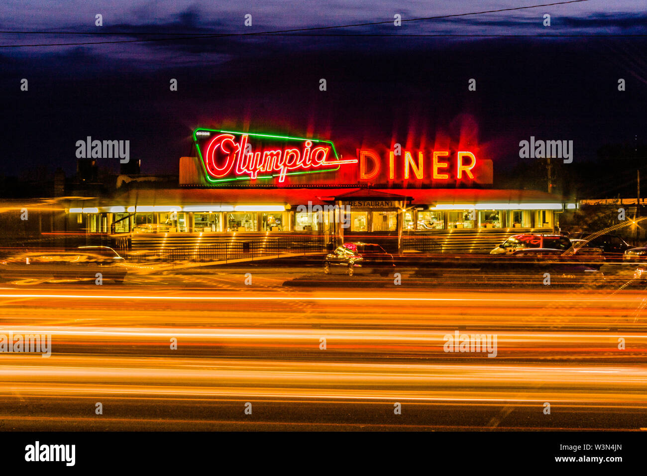 Olympia Diner _ Newington, Connecticut, USA Banque D'Images