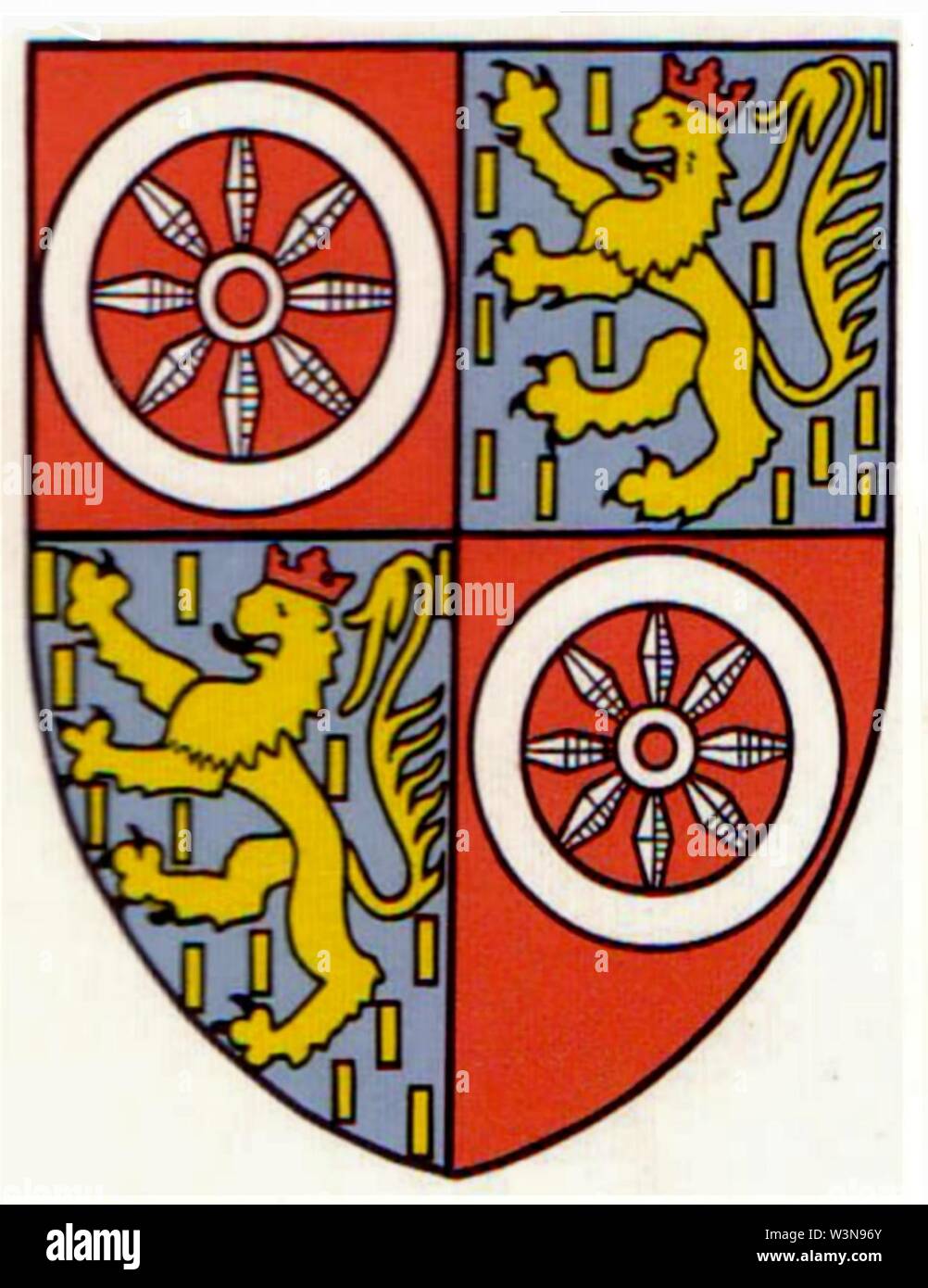 COA Adolf II von Nassau. Banque D'Images