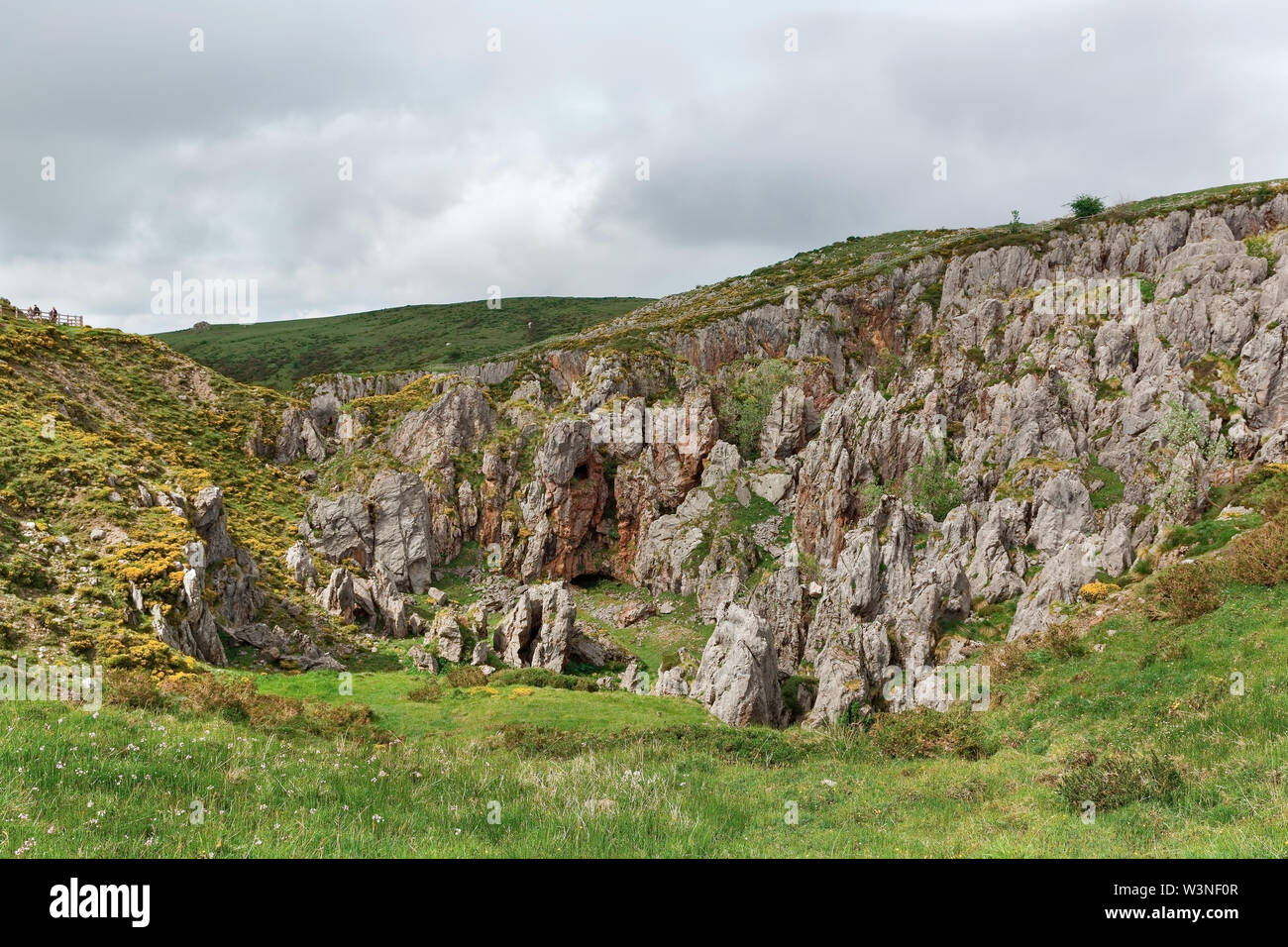 De belles vues sur le parc national Picos de Europa en Espagne Banque D'Images