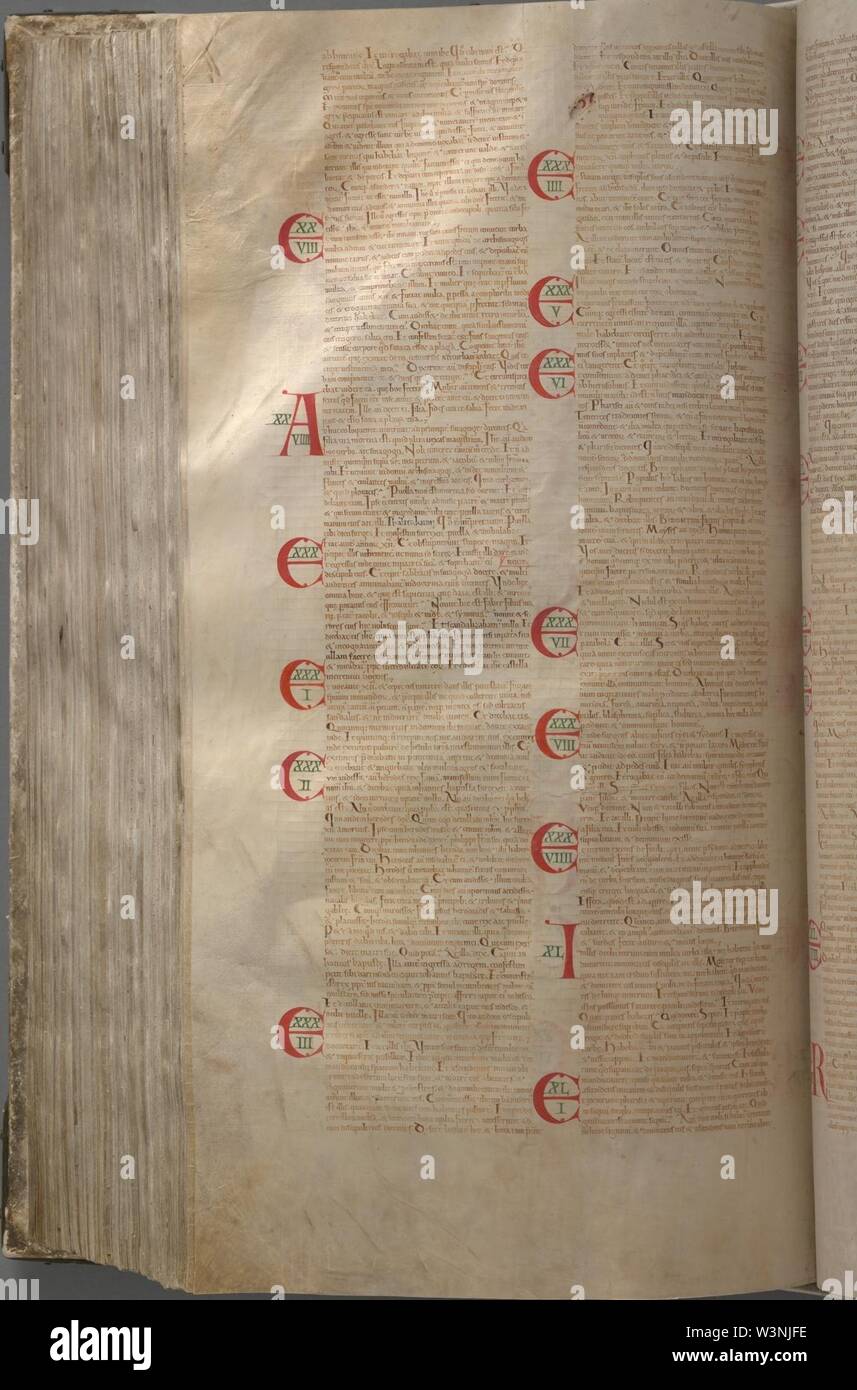 CodexGigas 516 Mark. Banque D'Images