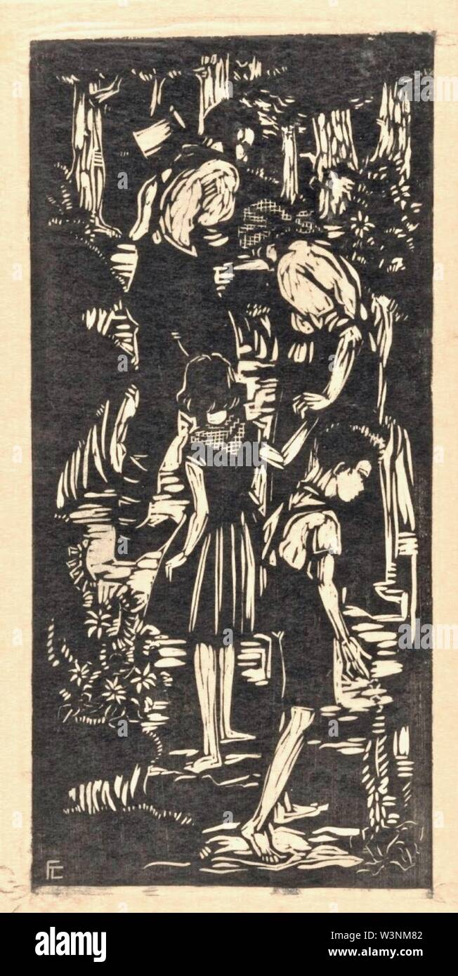 Cohen frederika sophia hans en grietje 1929. Banque D'Images
