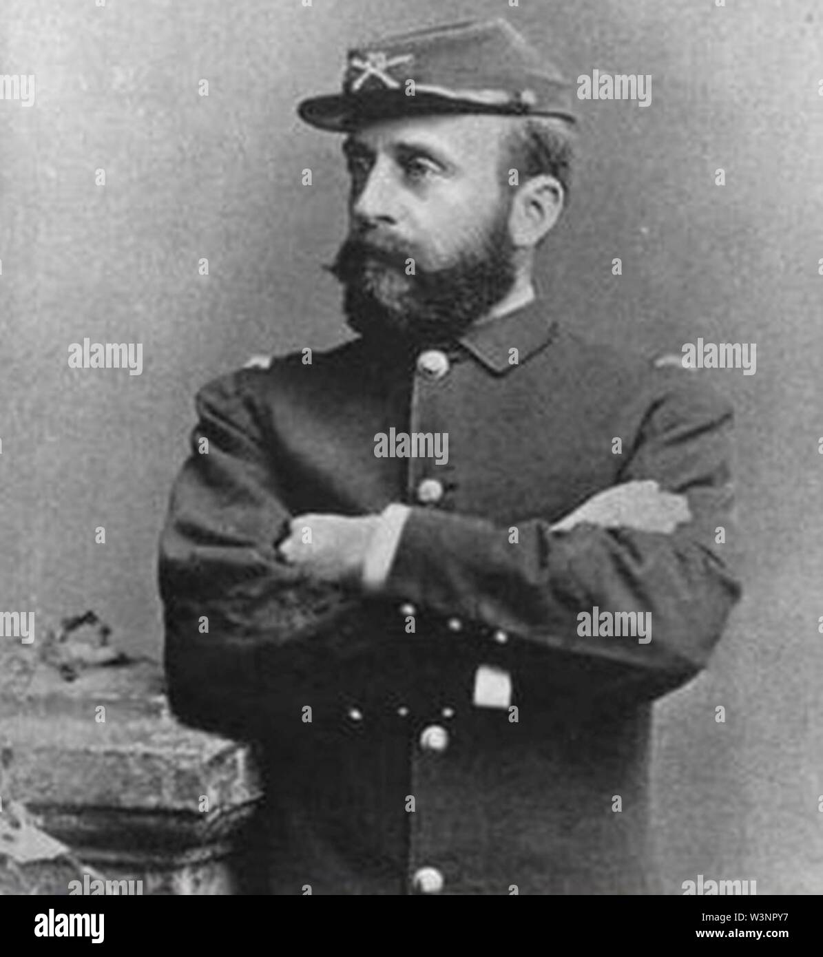 Le colonel Sylvester 20e Regiment-Emergency Bonnaffon Jr. Pennsylvanie aux États-Unis et la garde nationale 1877 Gagnant de la médaille d'honneur. Banque D'Images