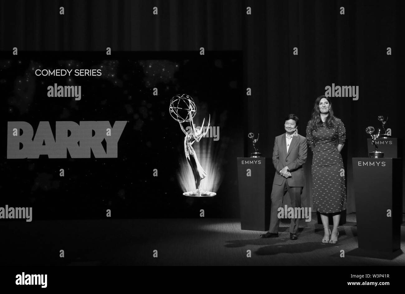 16 juillet 2019 - North Hollywood, CA, USA - 16 juillet 2019 - North Hollywood, Californie - Ken Jeong, D'Arcy Carden. la 71e annonce les nominations aux Emmy Awards tenue à Saban Media Center. Crédit photo : Faye Sadou/AdMedia (crédit Image : © Faye Sadou/AdMedia via Zuma sur le fil) Banque D'Images